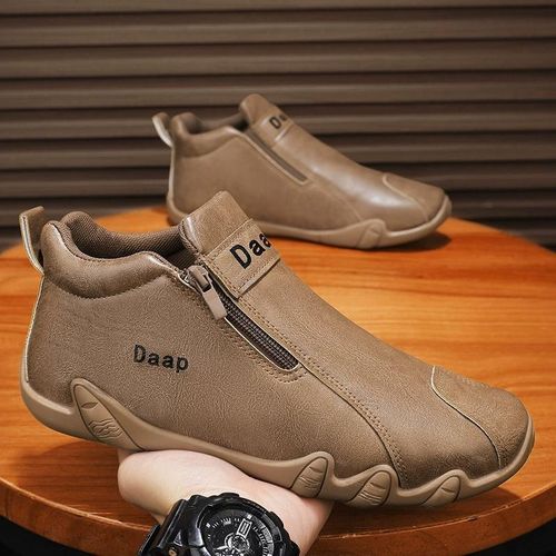 product_image_name-GALUIN-Men's Outdoor Formal Flat Business Shoes Loafers Italian Official Brown-8