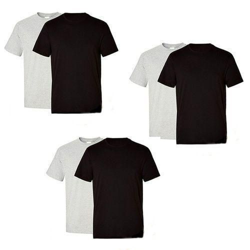 White Label 6 Quality Pieces Of Round Neck T-Shirt - Mutilcolor