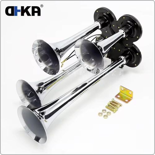 product_image_name-Generic-12V 185db 4 Trumpet Train Horns Kit Musical Sound Air Horn with 150 PSI 3L Air Compressor Air Horn Compressor Tank-4