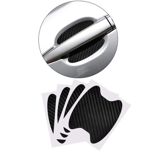 Shop Generic 4Pcs Door Handle Stickers, Carbon Fiber Scratch Resistant Door  Cup Guards, Fits Most Car Handles 6.8X8.5cm Silver Online