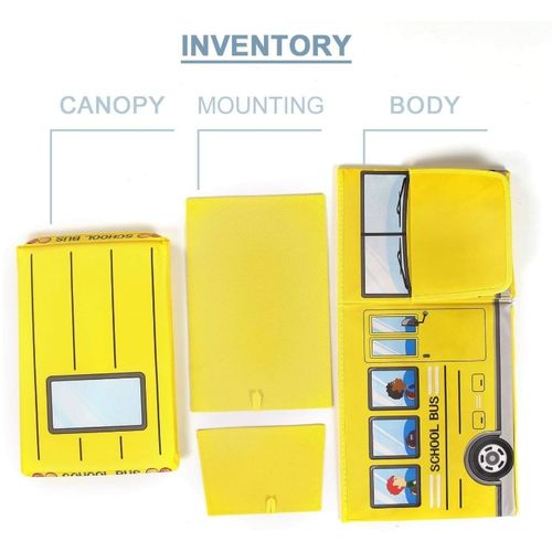 product_image_name-Generic-Children's School Bus Stool, Folding Storage Stool, Clothing Toy Storage Box-4