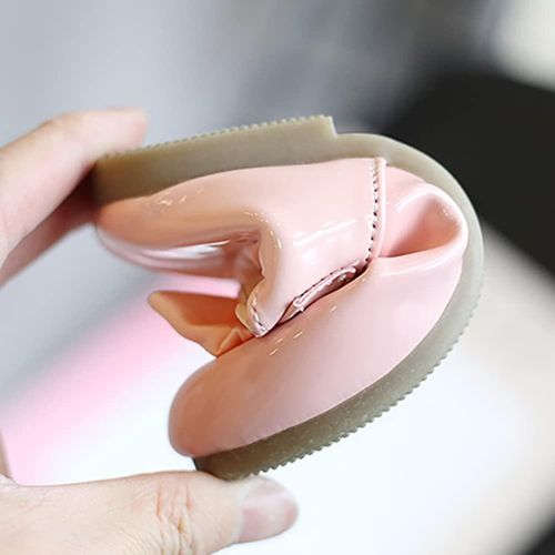 product_image_name-Fashion-Baby Girls Shoes Cute Bow Patent Leather Princess Shoes Kids Gilrs Dancing Shoes First Walkers - Pink-6