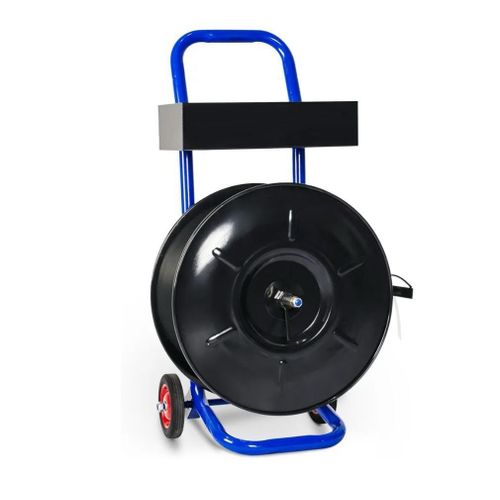 Generic Heavy Duty Mobile Strapping Dispenser Trolley – PP/PET Packaging Strap Reel Holder with Wheels - image 3