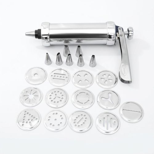 Generic Stainless Steel Cookie Press Gun and Icing Piping Set
