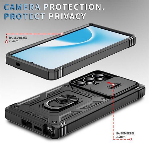 product_image_name-Samsung-Galaxy S26 Ultra Case Slide Window Lens Protection with Magnetic Stand Ring - Black -6