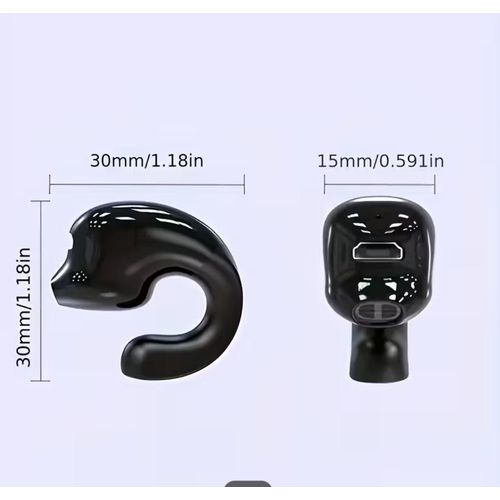 product_image_name-Generic-Clip-On Bluetooth Earphone, Single Ear Non-In-Ear Earbud, Ear-Friendly Sports Stereo Headphone-5