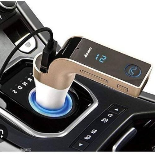AD Multifunctional Car Charger, with Bluetooth and FM - Multicolour - image 2