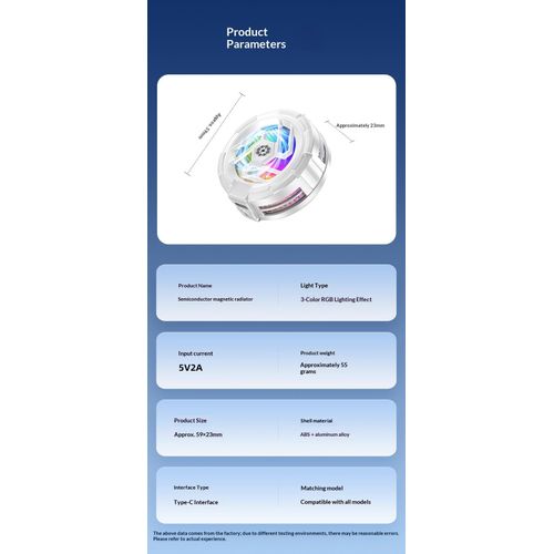 product_image_name-Generic-Blockbuster Magic tool Mobile phone cooler Advanced Tech Magnetic Mobile Radiator Rechargeable Dual-cooling,Fit for all ipad and iPhone-8