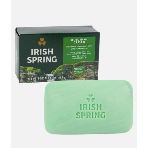 Irish Spring Original Clean Deodorant Bar Soap With Flaxseed Oil - 104.8g, Pack -3pieces - image 2