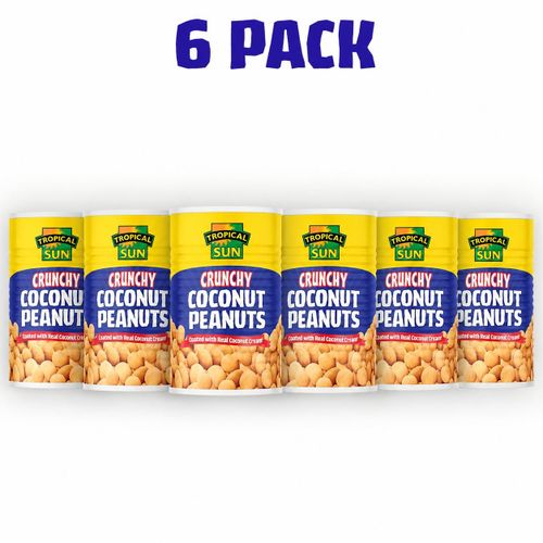 Tropical Sun Crunchy Coconut Coated Peanuts - 165g x 6