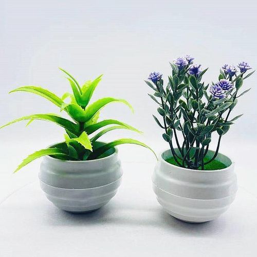 product_image_name-Generic-2 POTS of artificial flower succulent pot set car table decoration-1