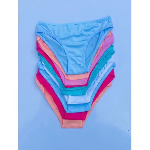 product_image_name-White Label-10 Pieces Of Ladies Cotton Panties Set - Multicolor -1