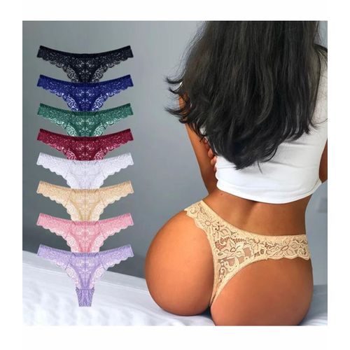 product_image_name-White Label-6 Pieces Of Lace Panties Set - Muliticolor-2