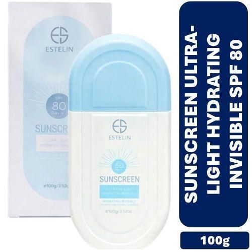 Estelin Sunscreen Ultra-Light Hydrating invisible SPF 80 - 100g