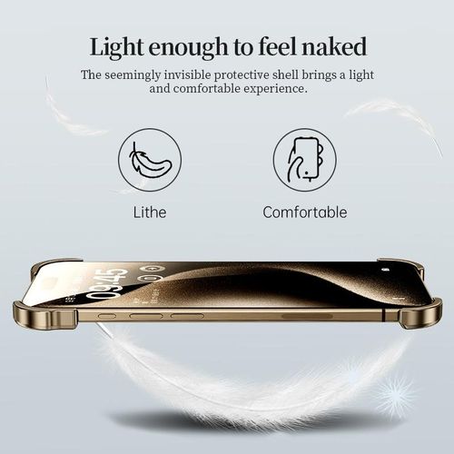 product_image_name-Generic-For iPhone 16 Pro Max Frameless Metal Corner Pad Phone Case with Lens Film-5