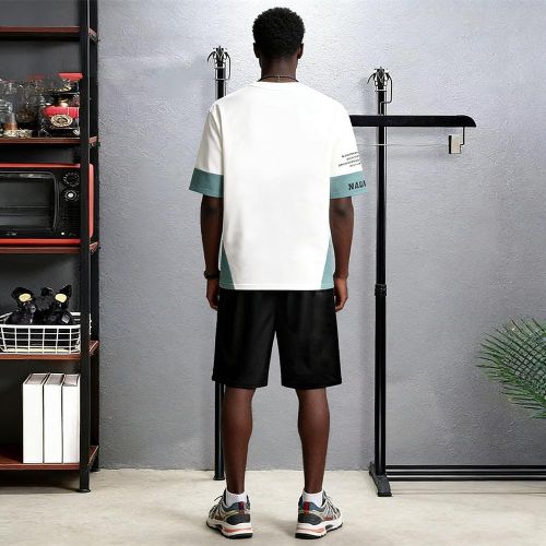 product_image_name-VEOUNDK-Men's 3-in-1 Casual Set (Pants + Shorts + T-Shirt) - Black/White-5