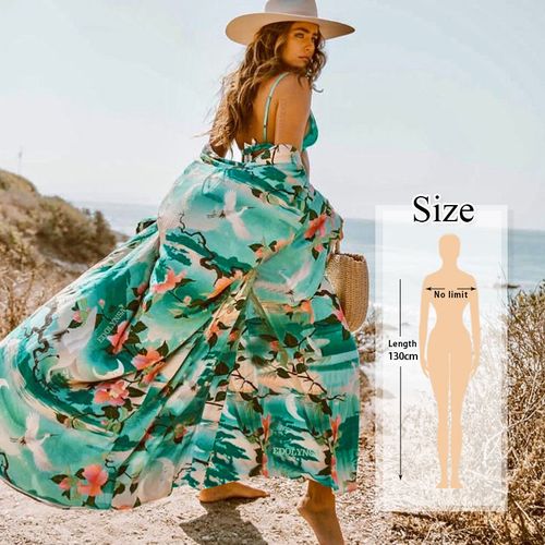 Shop Generic (N734-796)Boho Print Half Sleeve Dress Summer Beach