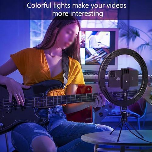 Generic 10Inch RGB Fill Light, Dazzling Beauty Mobile Live Streaming Fill Light - image 6