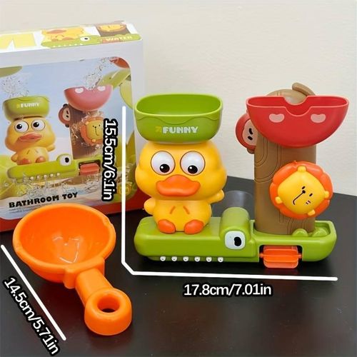 product_image_name-Generic-Interactive Duck Bath Toy with Suction Cup - Humorous Cartoon Water Toy, Suitable for Youngsters-8