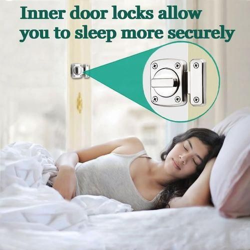 product_image_name-Generic-Anti-theft Door Lock - Small Bolt Lock - Thick Fixed - Silver-7