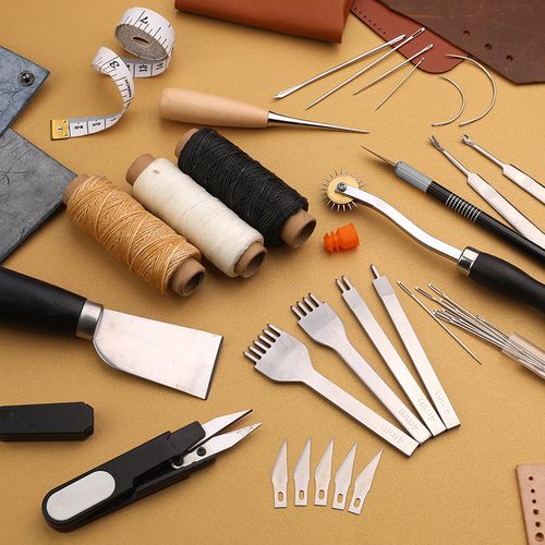 Generic Leathercraft Tools Kit Professional Hand Sewing Saddle