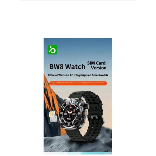 Generic ge strap Bw8 Men luxurious round screen SIM card smart watch - image 2