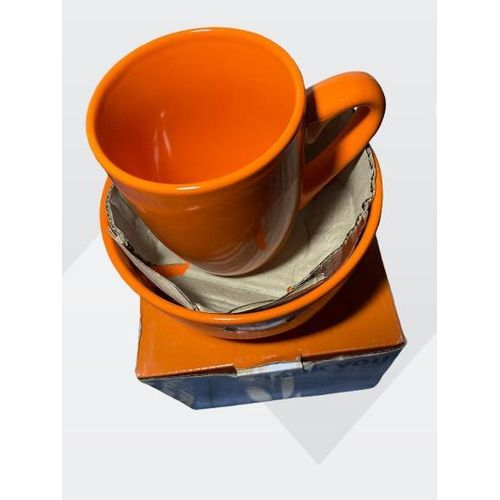 New Age Ceramic mug with saucer set - multicolor - image 3