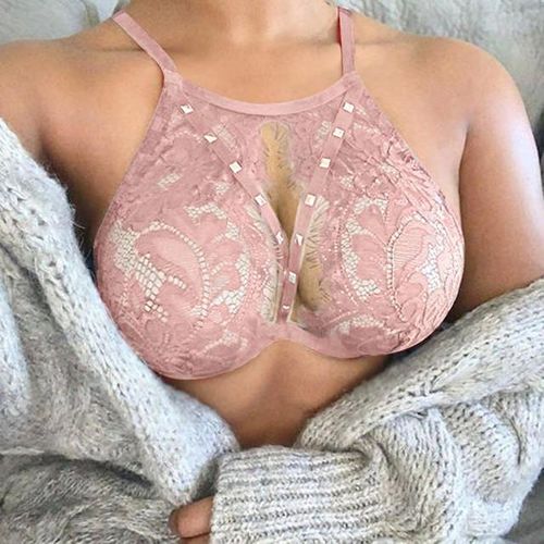 Bras Breathable Lace For Women Sexy Push Up Full Cup Lingerie