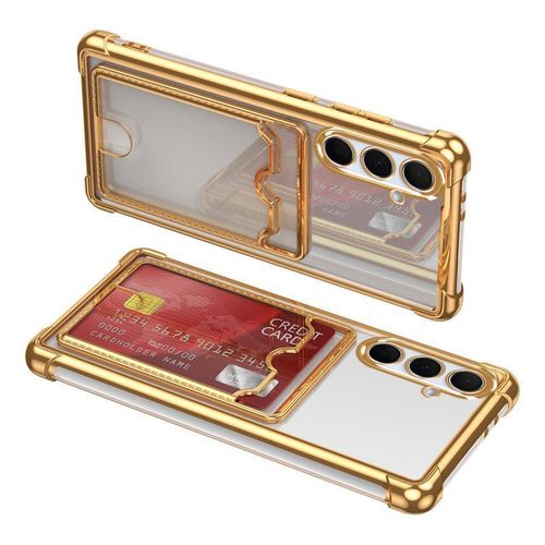 product_image_name-Generic-Samsung Galaxy A16 Shockproof Phone Case -Gold with Card Holder-4