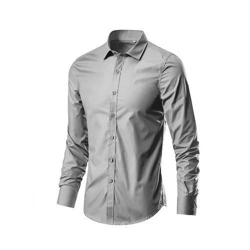 product_image_name-White Label-2 Piece Long Sleeves Shirt - Navy Blue/Grey-2