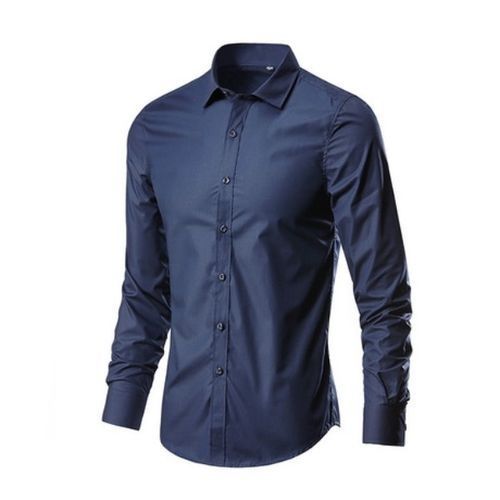 product_image_name-White Label-2 Piece Long Sleeves Shirt - Navy Blue/Grey-3