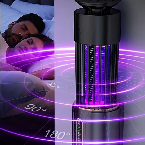 product_image_name-Generic-USB Rechargeable Mosquito Killer Lamp, Gray Multi-Functional Insect Repellent with Hanging and Stand Design, Suitable for Bedroom, Office, Outdoor Use-8