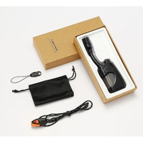 AD Multifunctional Rechargeable Electronic Gas Flame Torch- multicolour