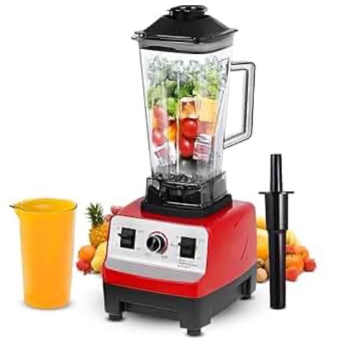 Generic Commercial High-Speed Countertop Blender - Red