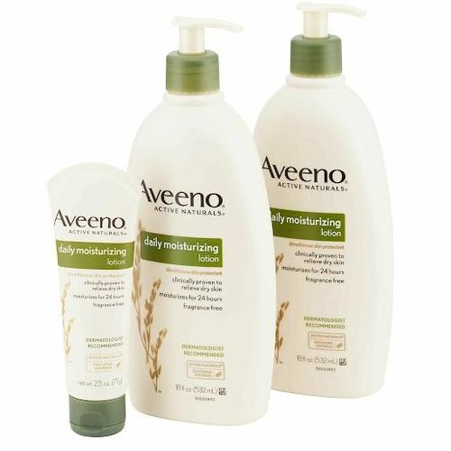 product_image_name-Generic-Aveeno Daily Moisturizing hydrating Body Lotion Set - 3-Pack With Prebiotic Oat  (Fragrance Free)-3