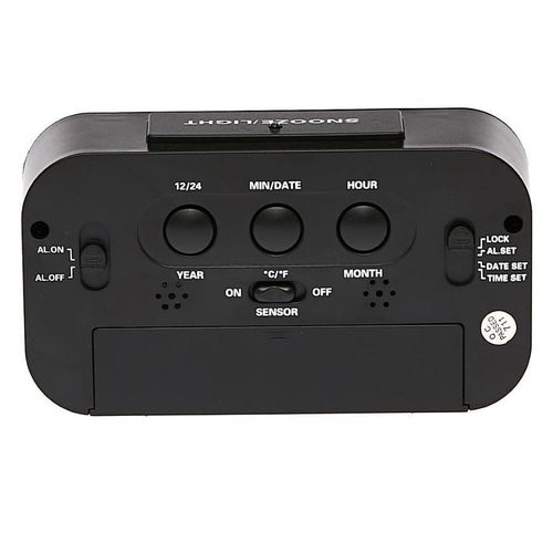 Generic LED Digital Alarm Clock Backlight Snooze Data Time Calendar Desktop Multifunction Electronic Backlight Table Clock - image 3