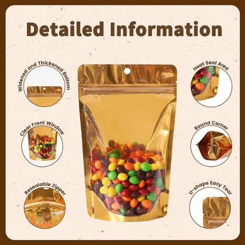 Generic Gold Pouches 50pcs- 24*37cm - 50PCS - image 2