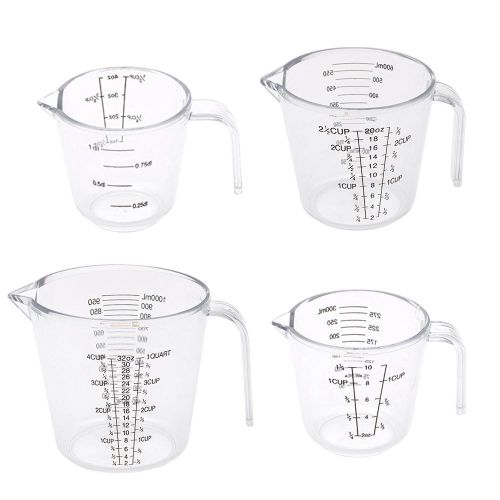 Plastic Measuring Cup, Transparent Measuring Cup 100ml, Kitchen