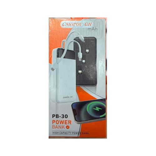 product_image_name-Unbrand- 30,000mAh C-Mopol Power Bank Compatible With Apple, Android & Type-C Devices - Black-1