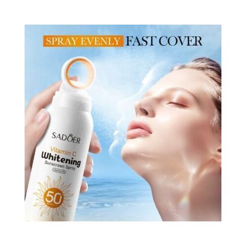 SADOER VITAMIN C WHITENING SUNSCREEN SPRAY UVA/UVB 50+SPF+++- 150ml - image 2