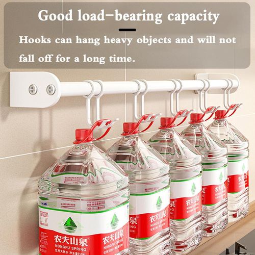 product_image_name-Generic-50cm double-pole kitchen storage rack, spatula/spoon/wall-mounted storage rack-6