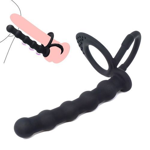 product_image_name-Generic-Double Point Ring Silicone Anal Plug Locking Ring-1