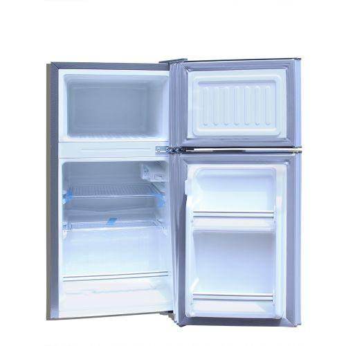 product_image_name-Delron-51 Litres - DRF-51 Double Door Refrigerator  - Grey-2