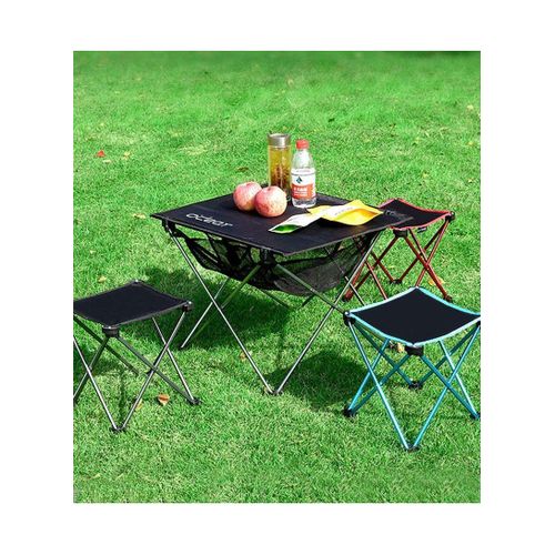 Generic Outdoor Folding Stool - Compact Lightweight Seat for Camping, Red - image 4