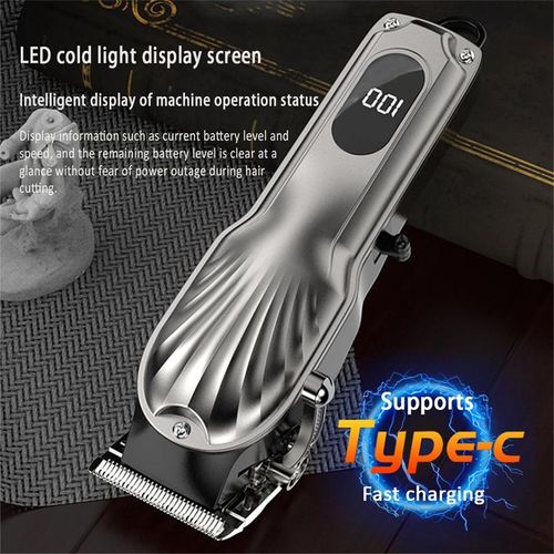 product_image_name-TOUPHY-Rechargeable Hair Clipper/Hair Trimmer/Shaving Machine - Silver-2