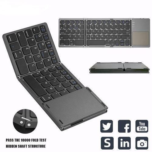 product_image_name-Generic-B033 Mini Foldable Wireless Bluetooth Keyboard, Suitable for Windows, Android, IOS-1