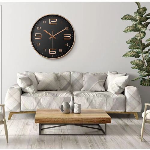 product_image_name-Generic-12" (30 cm) Rose Gold Digital Wall Clock with Black Base-5