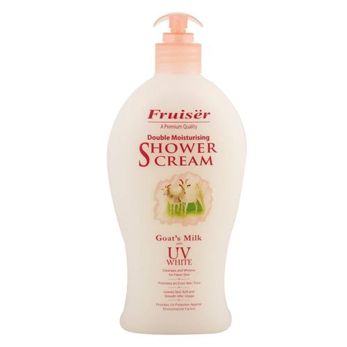 Fruiser Double Moisturizing Shower Cream Goat's Milk With UV White - 450ml - image 2