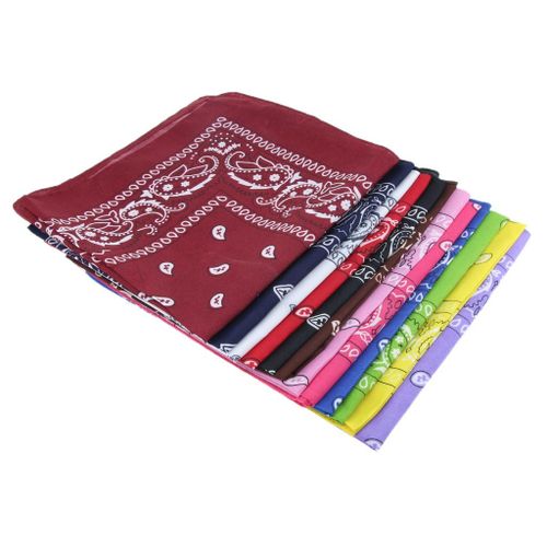 2pcs Paisley Bandanas, Hair Bandanas For Women Men, Multifunction  Polyester-cotton Headscarf