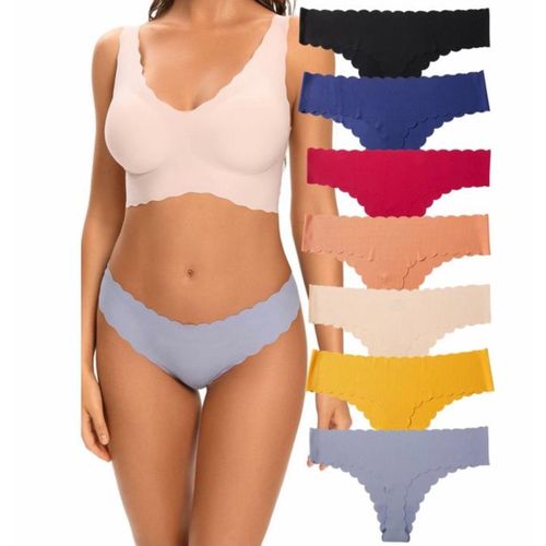 product_image_name-White Label-10 Pieces Of Ladies Seamless Panties Set - Multicolor-3